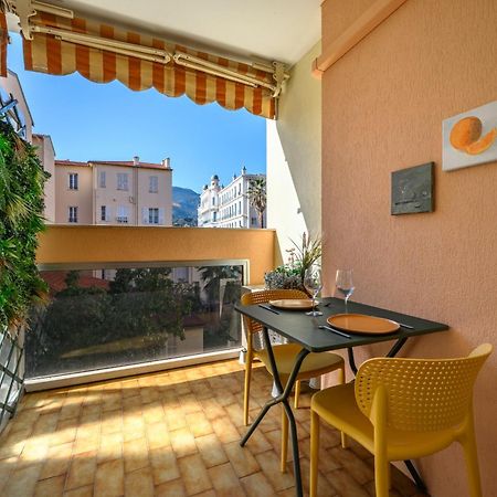 "Charmant Studio" Plein Centre, Calme, Terrasse Menton Bagian luar foto