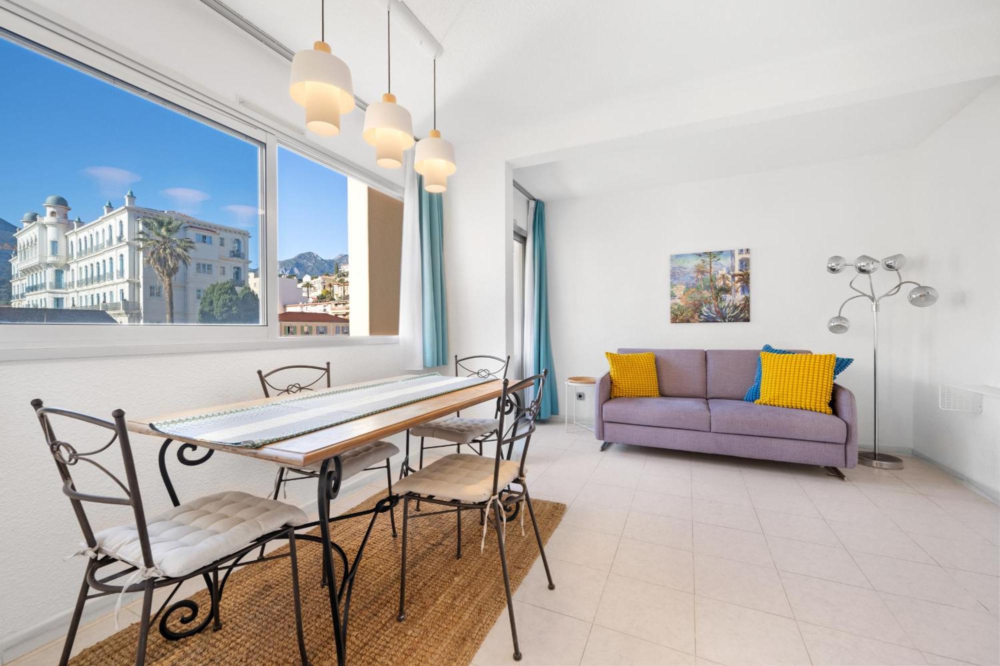 "Charmant Studio" Plein Centre, Calme, Terrasse Menton Bagian luar foto